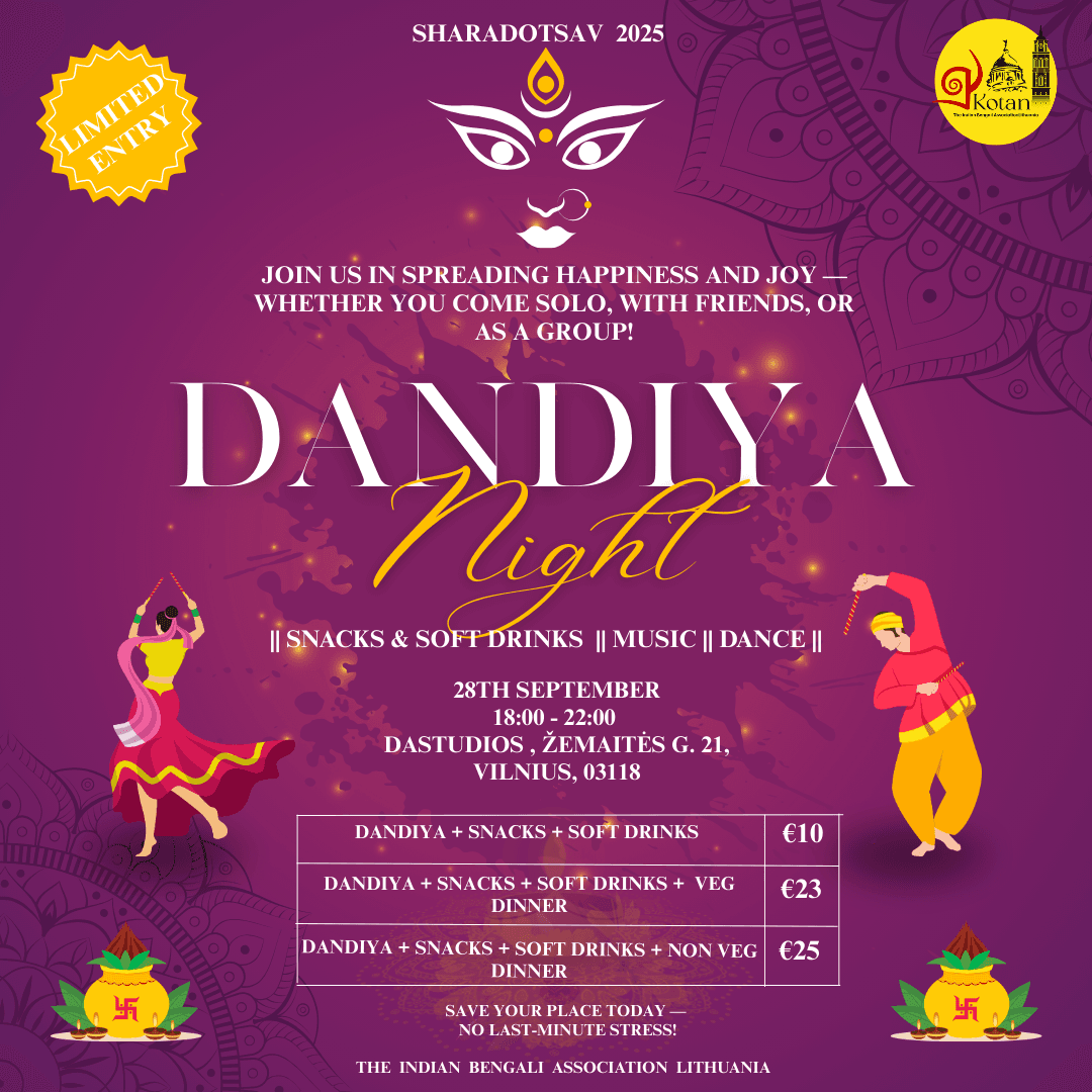 Dandiya Night event poster